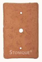 Stonique® TV/Cable Switch Plate Cover in Terra Cotta